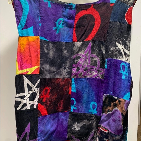 VEST VINTAGE MULTI COLORED REVERSEABLE SIZE LARGE - Picture 4 of 6